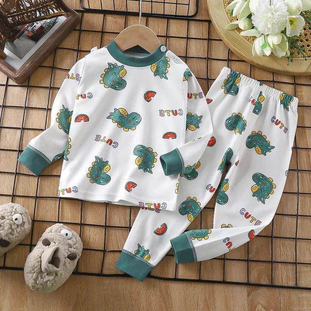 Kids Pajama Set with Print – Soft Cartoon Sleepwear for Boys & Girls - Snugbaby